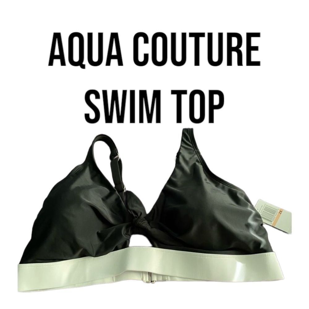 Aqua couture swim top